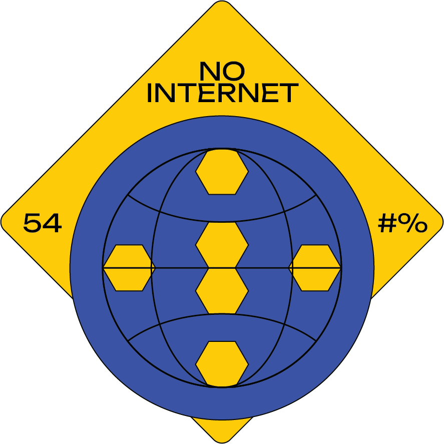 sticker that says no signal